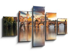 Obraz   Prague  Charles bridge, Czech Republic, 125 x 70 cm