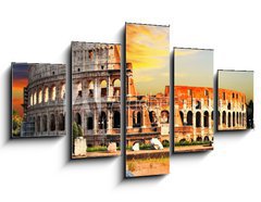 Obraz 5D ptidln - 125 x 70 cm F_GS71814762 - great Colosseum on sunset, Rome