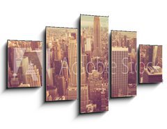 Obraz 5D ptidln - 125 x 70 cm F_GS74609709 - Manhattan with vintage tone