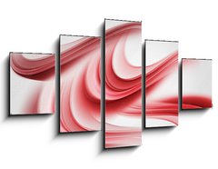 Obraz 5D ptidln - 125 x 70 cm F_GS75959567 - Elegant Red Waves