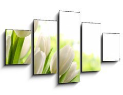 Obraz 5D ptidln - 125 x 70 cm F_GS76412500 - White Tulips