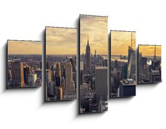 Obraz 5D ptidln - 125 x 70 cm F_GS76617447 - Sunset on Manhattan