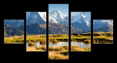Obraz 5D ptidln - 125 x 70 cm F_GS77312300 - Eiger, Mnch und Jungfrau