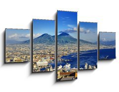 Obraz 5D ptidln - 125 x 70 cm F_GS77621393 - Naples and Vesuvius panoramic view, Napoli, Italy