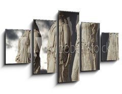 Obraz 5D ptidln - 125 x 70 cm F_GS77826617 - Caryatids, erechtheum temple on Acropolis of Athens, Greece