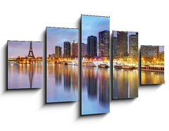 Obraz 5D ptidln - 125 x 70 cm F_GS78160118 - Paris skyline with Eiffel tower in background