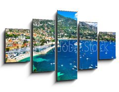 Obraz   azure coast of France  panoramic view of Nice, 125 x 70 cm