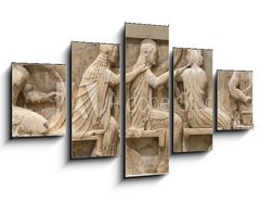 Obraz 5D ptidln - 125 x 70 cm F_GS79122097 - Ancient Greek Temple Frieze detail, Delhpi, Greece