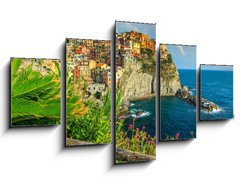 Obraz 5D ptidln - 125 x 70 cm F_GS79379736 - Manarola village on the Cinque Terre coast of Italy,Europe