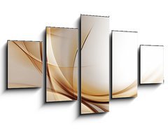 Obraz   Elegant Gold Waves, 125 x 70 cm