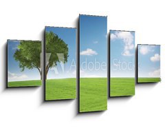 Obraz   Landschaft mit Baum, 125 x 70 cm