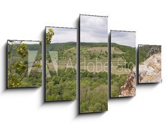 Obraz 5D ptidln - 125 x 70 cm F_GS83256331 - View of well known vineyard Sobes in Znojmo region, Moravia, Cze - Pohled na znm vinice Sobes v Znojm, na Morav, v Cze