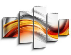 Obraz 5D ptidln - 125 x 70 cm F_GS85136570 - Awesome Colorful Waves Abstract Background