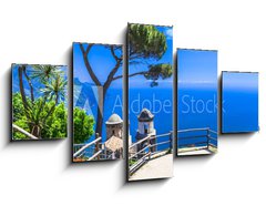 Obraz 5D ptidln - 125 x 70 cm F_GS85260412 - beautiful  Ravello village,view with church. Amalfi coast, Italy