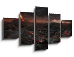 Obraz 5D ptidln - 125 x 70 cm F_GS85978713 - Volcanic landscape
