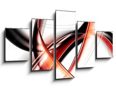 Obraz 5D ptidln - 125 x 70 cm F_GS88798789 - abstract waves background