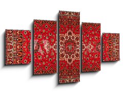 Obraz   Old Persian carpet with pattern. top view, 125 x 70 cm
