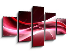 Obraz 5D ptidln - 125 x 70 cm F_GS90112890 - Abstract Red Background Design