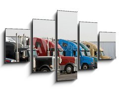 Obraz 5D ptidln - 125 x 70 cm F_GS90724354 - Semi Trucks