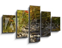 Obraz   The Baker River flows through fall foliage, Warren, New Hampshir, 125 x 70 cm