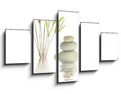 Obraz   Zen Spa Stones and Bamboo, 125 x 70 cm
