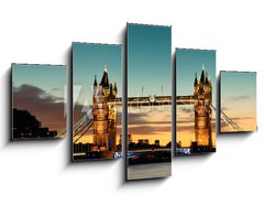Obraz 5D ptidln - 125 x 70 cm F_GS95907877 - Tower Bridge London