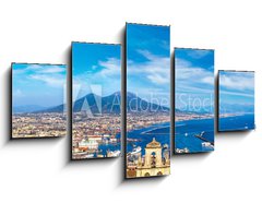 Obraz 5D ptidln - 125 x 70 cm F_GS97112152 - Napoli  and mount Vesuvius in  Italy - Napoli a hora Vesuv v Itlii