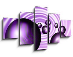 Obraz   purple pearls, 125 x 70 cm