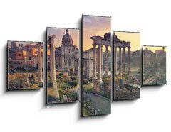 Obraz 5D ptidln - 125 x 70 cm F_GS98167076 - Roman Forum. Image of Roman Forum in Rome, Italy during sunrise.