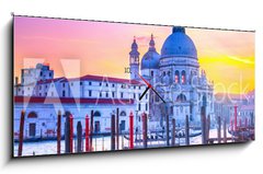 Obraz s hodinami 1D panorama - 120 x 50 cm F_AB100840166 - Venice