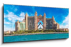 Obraz s hodinami 1D - 120 x 50 cm F_AB123490847 - Atlantis, The Palm Hotel in Dubai