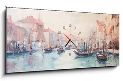 Obraz s hodinami 1D panorama - 120 x 50 cm F_AB126783584 - Art Oil - Umělecký olej