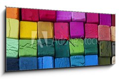 Obraz s hodinami 1D panorama - 120 x 50 cm F_AB12945139 - pasteles - pastely