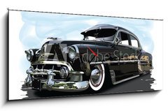 Obraz s hodinami 1D panorama - 120 x 50 cm F_AB136983852 - low chevy 2
