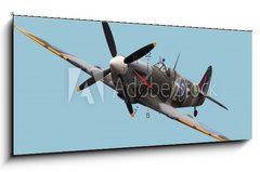 Obraz s hodinami 1D panorama - 120 x 50 cm F_AB15824540 - Isolated Spitfire