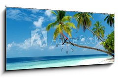 Obraz s hodinami 1D - 120 x 50 cm F_AB158471813 - Traumstrand
