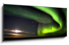 Obraz s hodinami 1D panorama - 120 x 50 cm F_AB17179813 - Nordlicht