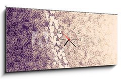Obraz s hodinami 1D - 120 x 50 cm F_AB176290774 - hearts background illustration