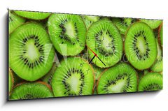 Obraz s hodinami 1D panorama - 120 x 50 cm F_AB17747289 - Kiwi