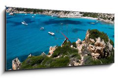 Obraz s hodinami 1D panorama - 120 x 50 cm F_AB18361460 - isola del paradiso