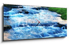 Obraz s hodinami 1D panorama - 120 x 50 cm F_AB18870480 - Creek