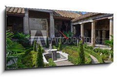 Obraz s hodinami   Italy Calabria pompeii ruins, 120 x 50 cm