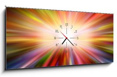 Obraz s hodinami 1D panorama - 120 x 50 cm F_AB19295352 - Abstract background
