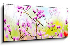 Obraz s hodinami 1D panorama - 120 x 50 cm F_AB197644555 - Panoramik iek Manzaras