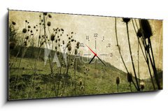 Obraz s hodinami 1D panorama - 120 x 50 cm F_AB20013462 - Vintage nature