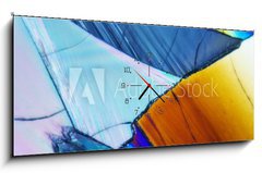 Obraz s hodinami 1D panorama - 120 x 50 cm F_AB22127418 - Mikrokristalle