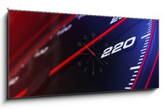 Obraz s hodinami 1D panorama - 120 x 50 cm F_AB22279188 - Speedometer up and close
