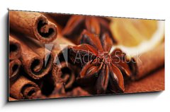 Obraz s hodinami 1D panorama - 120 x 50 cm F_AB22416997 - Weihnachten