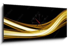 Obraz s hodinami 1D panorama - 120 x 50 cm F_AB251566357 - Abstract elegant wave panorama design with space for your text - Abstraktní elegantní vlna panorama design s prostorem pro váš text