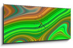 Obraz s hodinami 1D panorama - 120 x 50 cm F_AB256703141 - Psychedelic web abstract pattern and hypnotic background,  layout.